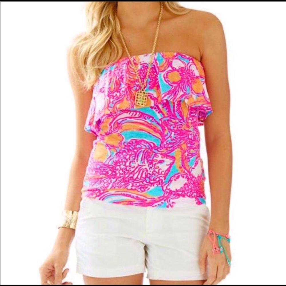 Lily Pulitzer tube top. Size small